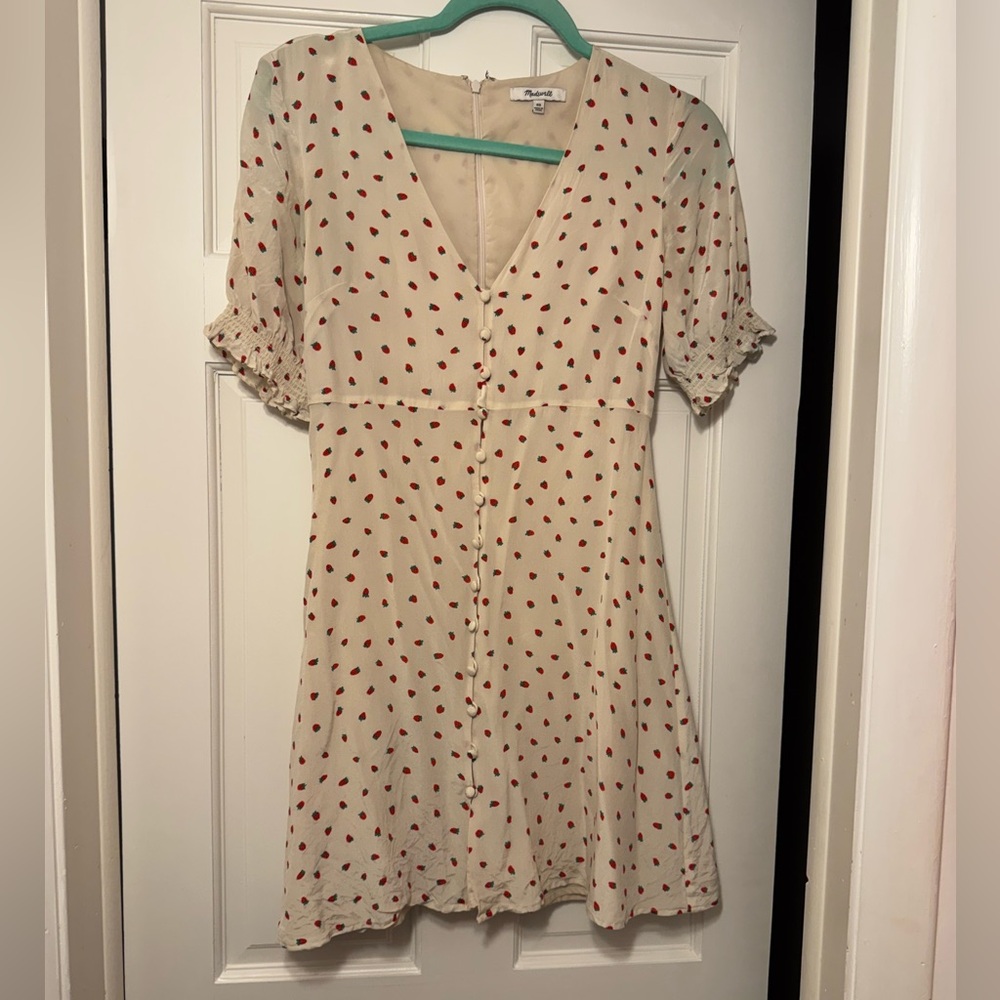 Madewell strawberry mini dress